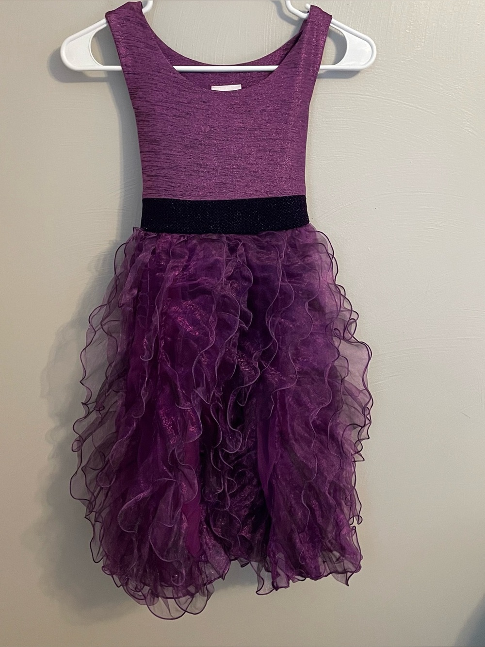 Iris &Ivy Girls Purple dress with tie in the back Size 12